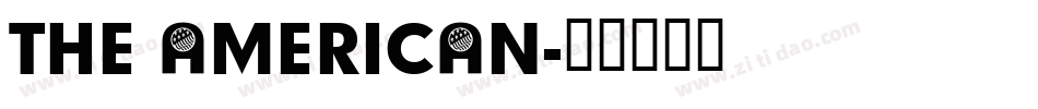 THE AMERICAN字体转换